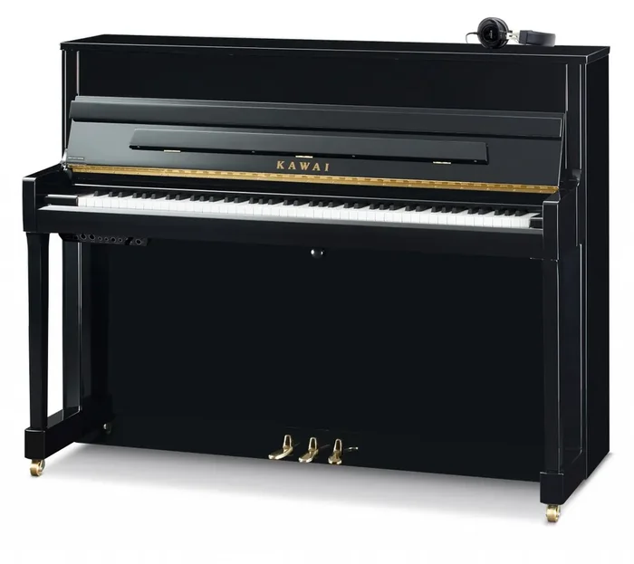 Kawai Klavier K-200 ATX4 Hybrid schwarz poliert