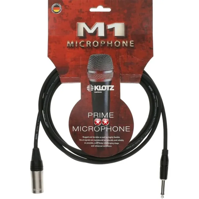 Klotz M1 Microphone M1MP1K0300 3m Mikrofon Kabel