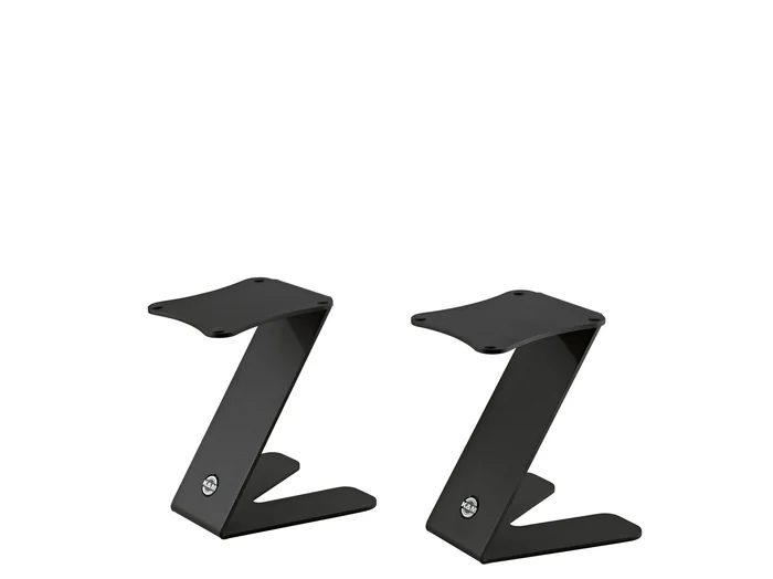 König & Meyer 26773 Monitor Tischstativ Z-Stand – schwarz struktur, 2er Pack