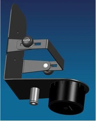 König & Meyer 80335 Desinfektionsmittelhalter 3/8 & 5/8“ Gewindeanschluss, schwarz