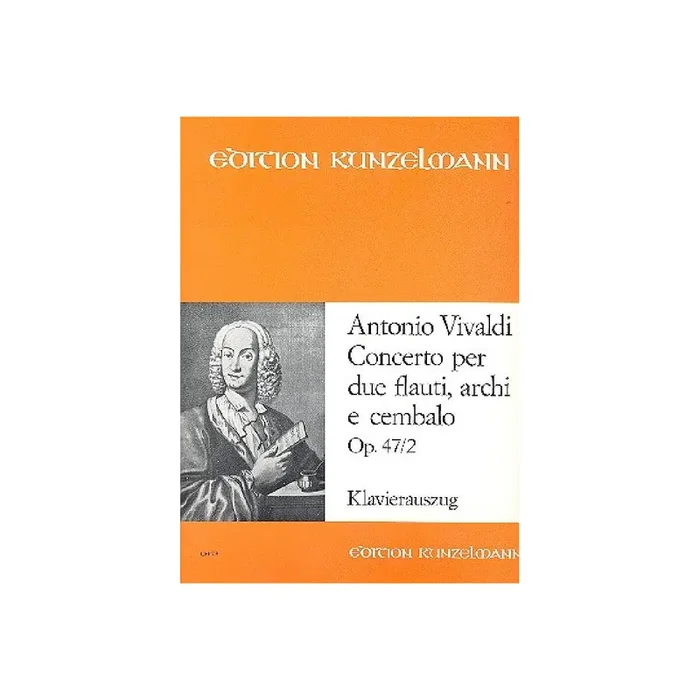 Konzert C-Dur op.47,2 für 2 Flöten, Streicher und Bc
