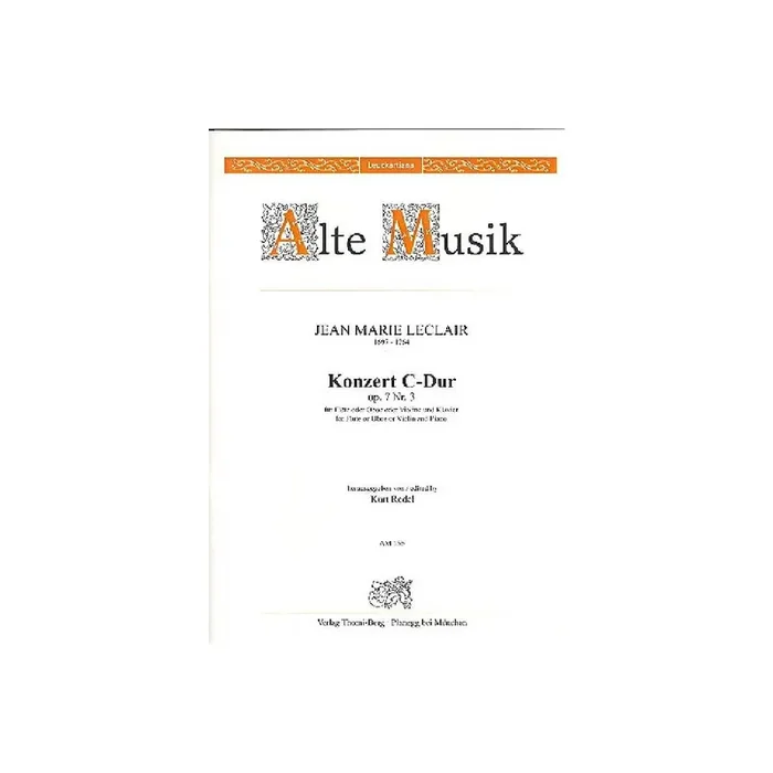 Konzert C-Dur op.7,3 für Flöte und Streicher