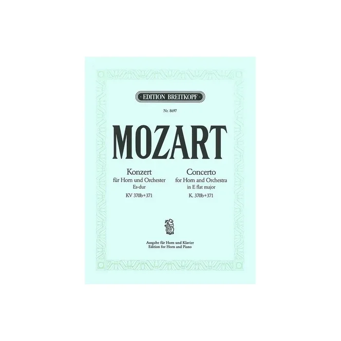 Konzert Es-Dur für Horn und Orchester KV370b und KV371