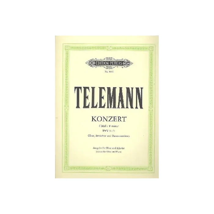 Konzert f-Moll für Oboe, Streicher und Bc