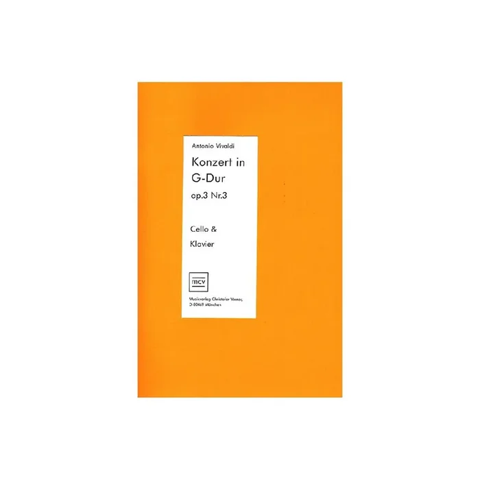 Konzert G-Dur op.3,3 für