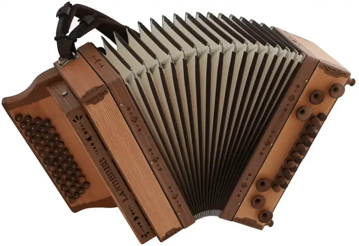 Landerer De Luxe Altholz-Elegant Harmonika G-C-F-B
