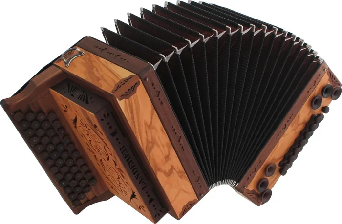 Landerer Mini Classic Olive Harmonika G-C-F-B