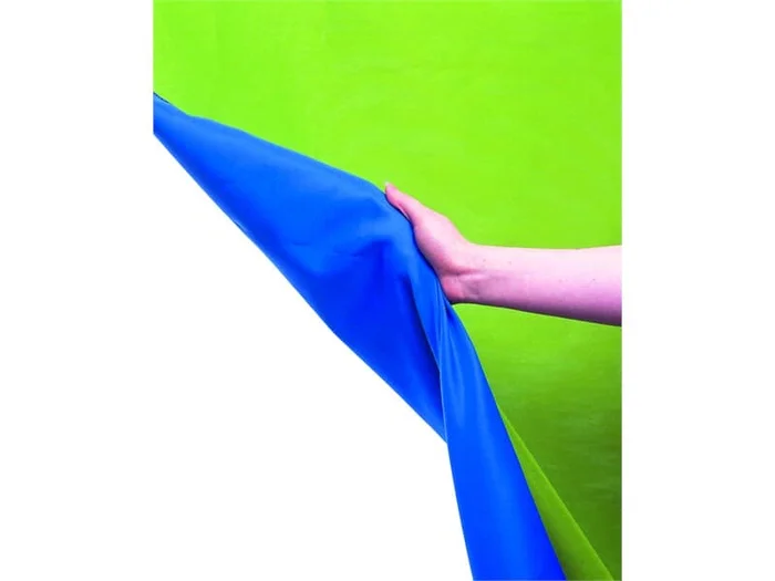 Lastolite Chromakey Textilhintergrund Grün/Blau 300X700cm m. Schlaufe