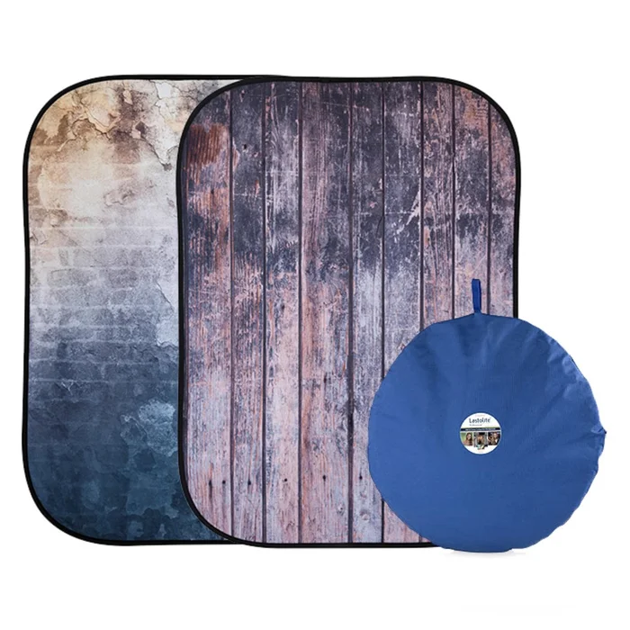 Lastolite LL LB5715 Textilhintergrund Urban (1,5m x 2,1m) Wand/Holzzaun