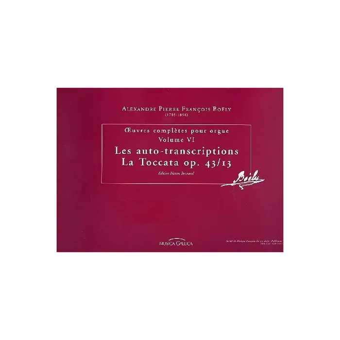 Les auto-transcriptions / La Toccata op.43/13