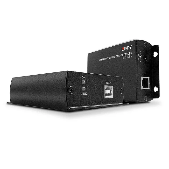 LINDY 42710 140m 4 Port USB 2.0 Cat.6 Extender – 140m Verlängerung für bis zu 4 USB