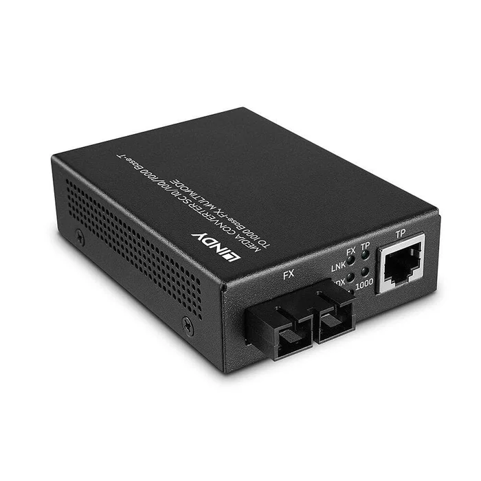 LINDY Media Converter SC 1000 Base-FX, Multimode – 10/100/1000BaseT – 1000BaseFX
