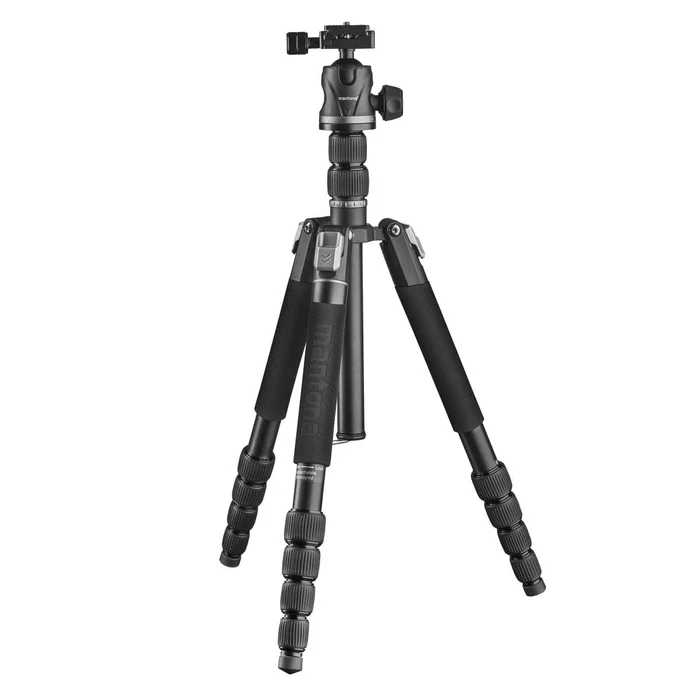 Mantona DSLM Travel Evolution Max 255 Reisestativ schwarz/grau