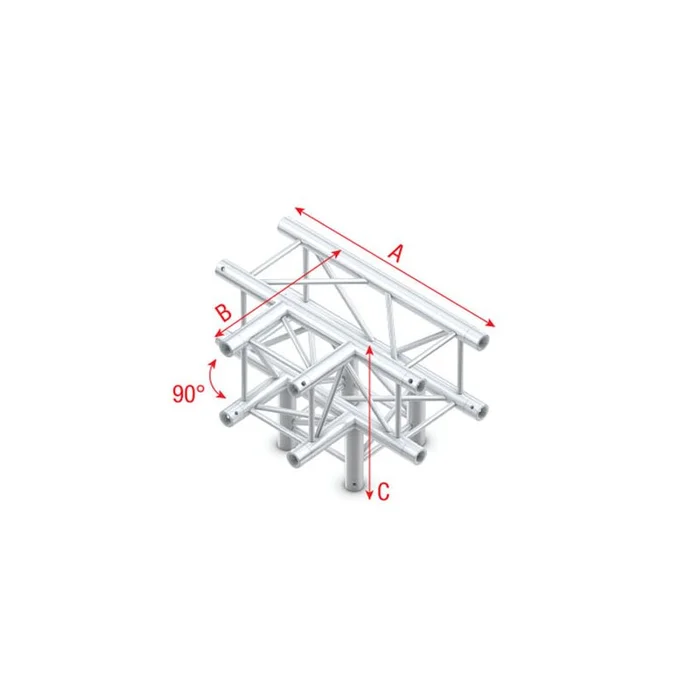 Milos – T-Cross + Down 4-way Pro-30 Square G Truss