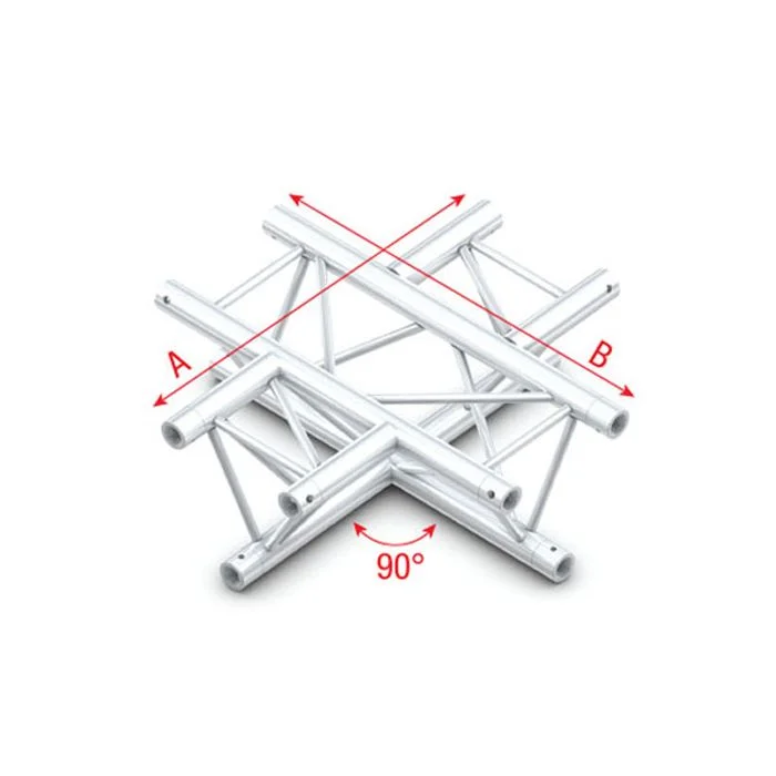 MILOS Deco-22 Triangle truss – 4-way horizontal ACM41 – 90° corner