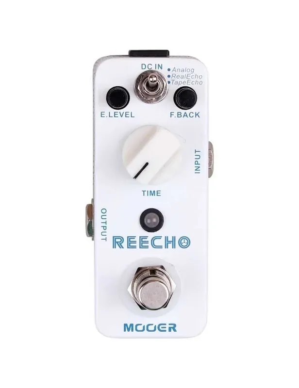 MOOER REECHO PEDAL Analog Mode, Real Echo, Tape Echo WHITE COMPACT