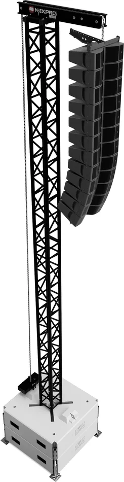 Naxpro-Truss TD34 PA-Tower 08 – Heavy Version – schwarz
