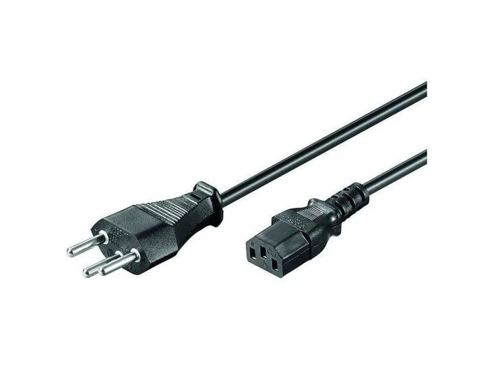 Netzkabel lose Ware, Schweiz-Stecker > IEC-Buchse 200cm