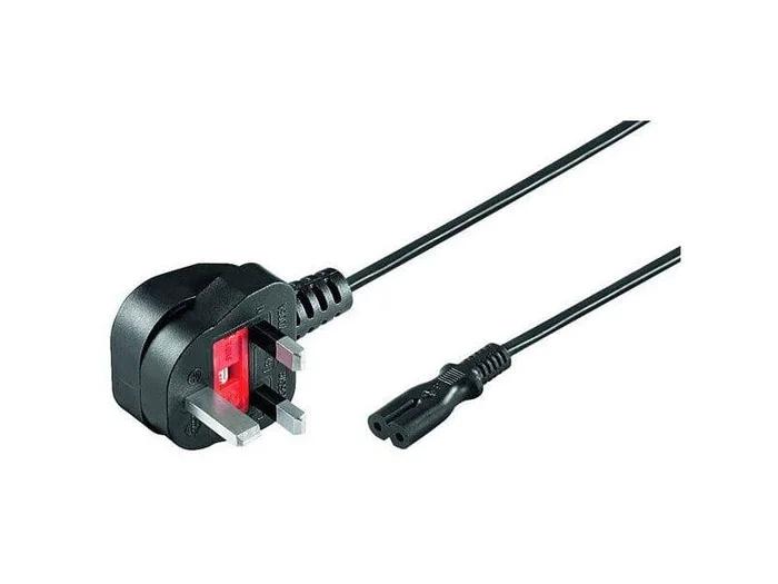 Netzkabel lose Ware, UK-Stecker > doppelnut Buchse