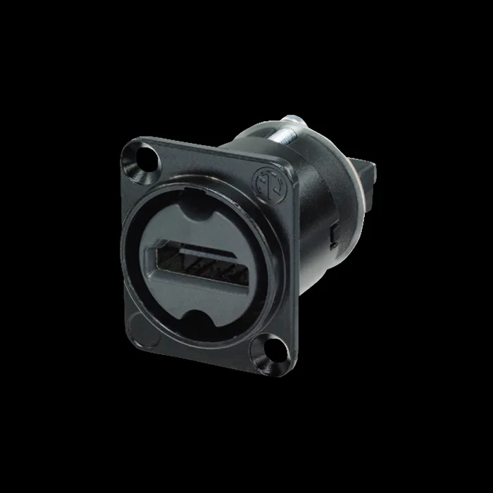 NEUTRIK HDMI Feedthrough Adapter D-size Schwarzes Gehäuse
