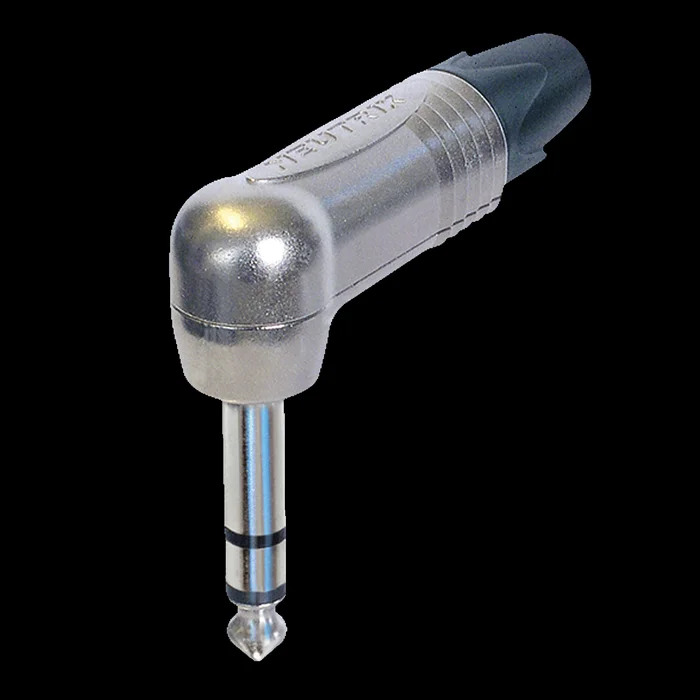 NEUTRIK Jack Plug 6.3 mm Stereo – 90° Nickelgehäuse
