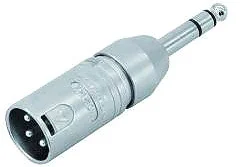 Neutrik NA 3 MP Adapter XLR(M)/6,35 Klinke stereo