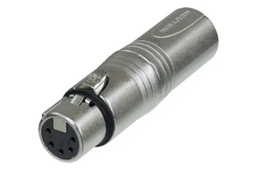 NEUTRIK NA3M5F – Adapter, 3p XLR male auf 5p XLR female