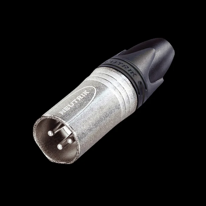 NEUTRIK XLR 3P Connector – male – Neutrik XX Silberkontakte – Nickelgehäuse