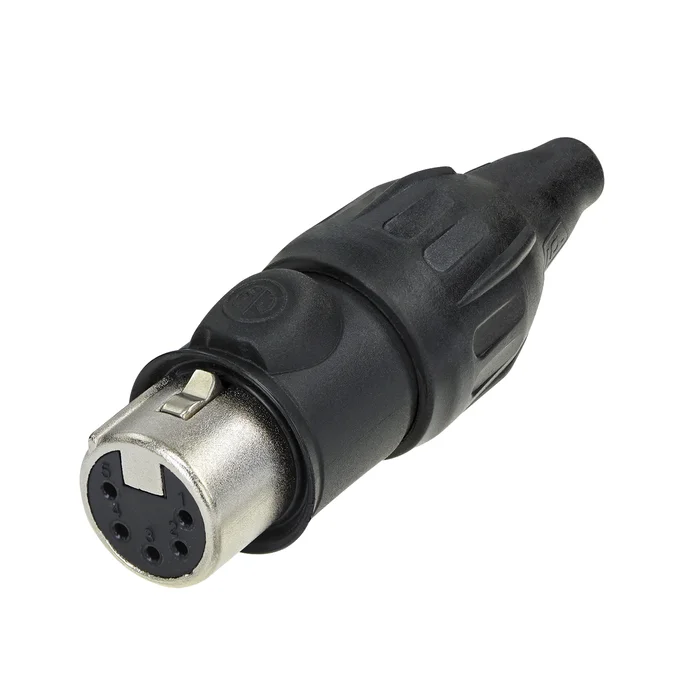 NEUTRIK XLR 5P Connector – female TOP Goldkontakte – Edelstahlgehäuse
