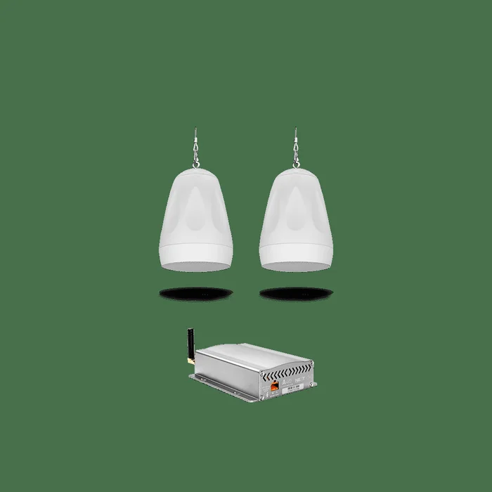 NEXT audiocom 2P4W.A40 – Pendellautsprecher Set mit Verstärker