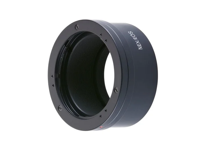 Novoflex Adapter für manuelle EF-Objektive an – Sony E-Mount Kamera