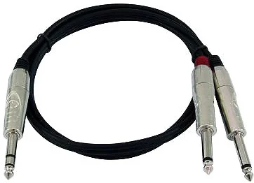 OMNITRONIC Adapterkabel Klinke/2xKlinke 1,5m