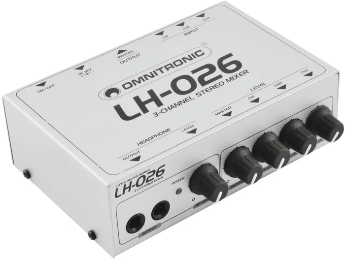 OMNITRONIC LH-026 3-Kanal-Stereo-Mixer -B-Stock-