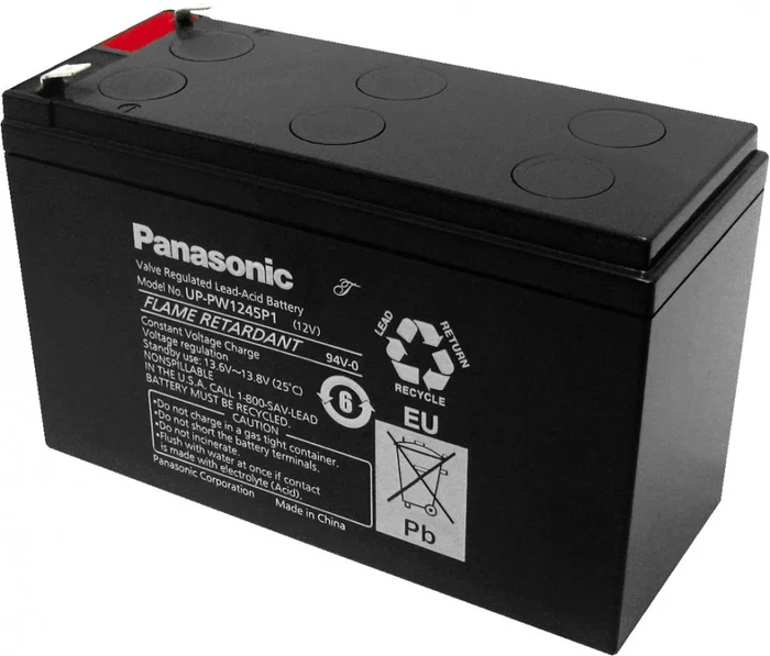 PANASONIC NPA-12/270W AGM-Hochstrom-Blei-Akkumulator, 12 V, 7,8 Ah