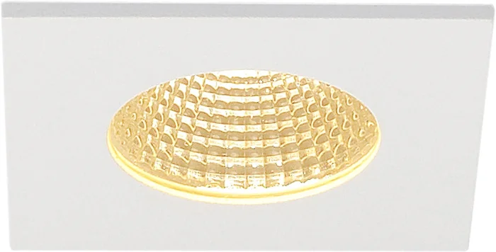 PATTA-F, Deckeneinbauleuchte, eckig, mattweiss, 9W, 38°, 3000K, inkl. Trei