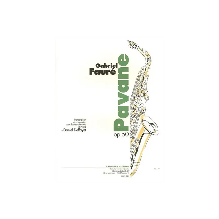 Pavane op.50 pour saxophone alto