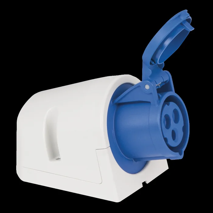 PCE CEE 16 A/240 V 3P Wallmount – female Blau – IP44