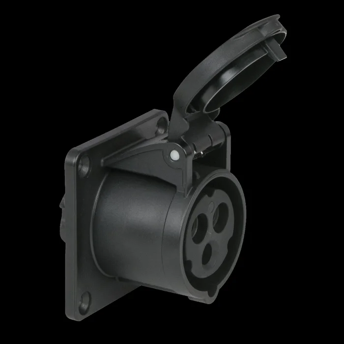 PCE CEE 16 A/240 V – 3P Socket female Schwarz – IP44