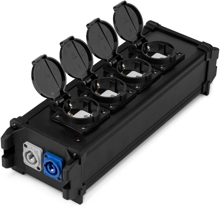 PD-Connex PSB40 Power Splitter Box P-Con IN/OUT – OUT + 4x SHUKO