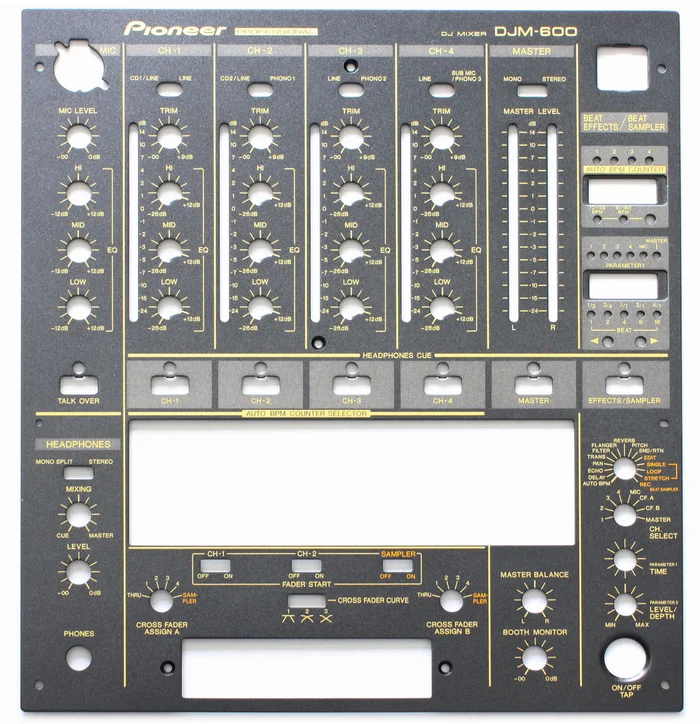 Pioneer DJ DNB1112 – Frontplate DJM-600 – Schwarz