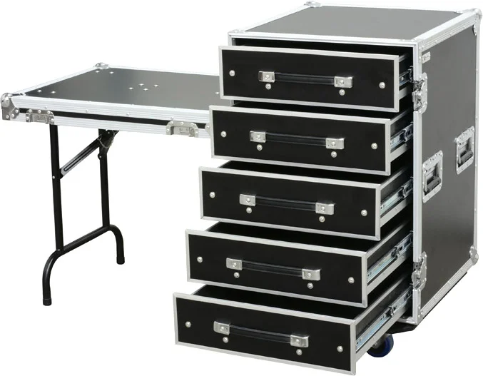 Power Dynamics PD-FA6 5 Schubladen 3U Ingenieurgehäuse + Tisch