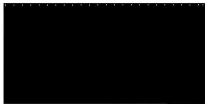 Premium Bühnenmolton B1 ca. 300 gr pro qm, 600 x 300 cm schwarz