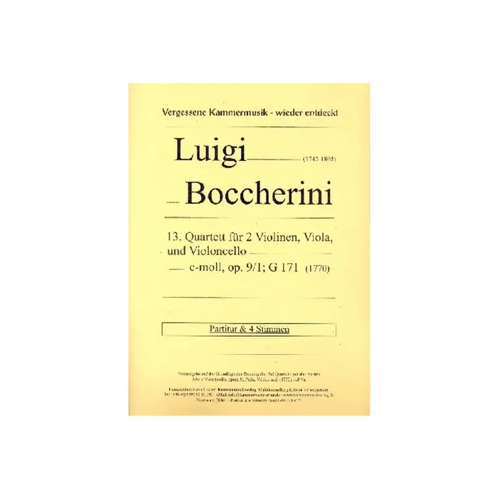 Quartett c-Moll Nr.13 op.9,1 G171