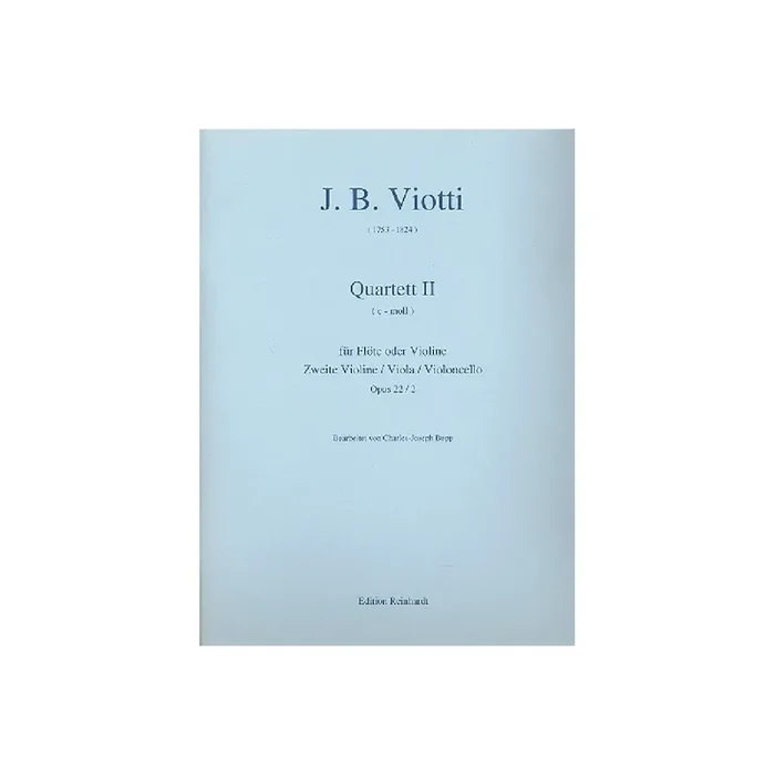 Quartett c-Moll op.22,2 für Flöte (Vl) und