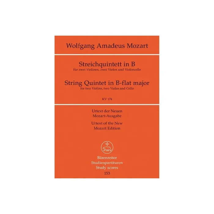 Quintett B-Dur KV174 für 2 Violinen