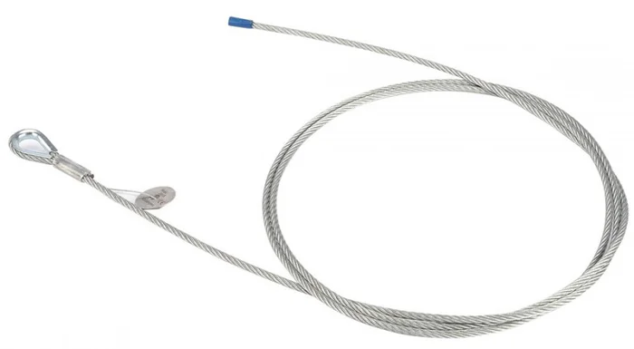 Riggatec 5 mm Abhängeseil Zink 6×19+FE Kausche eins. offen 5m