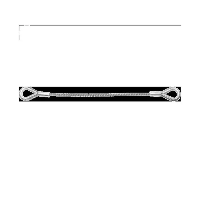 Riggingseile nach EN 13414 mit 2 Sonderkauschen 8mm 2,00 Meter