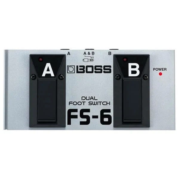 ROLAND FS-6 – Doppel-Fußtaster/-Schalter mit LED-Statusanzeige – in schwarz/silber