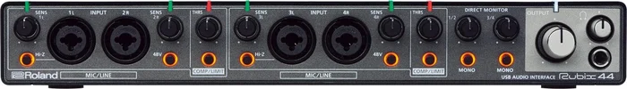 ROLAND RUBIX44 – USB Audio Interface (4x Eingänge & 4x Ausgänge) – in schwarz
