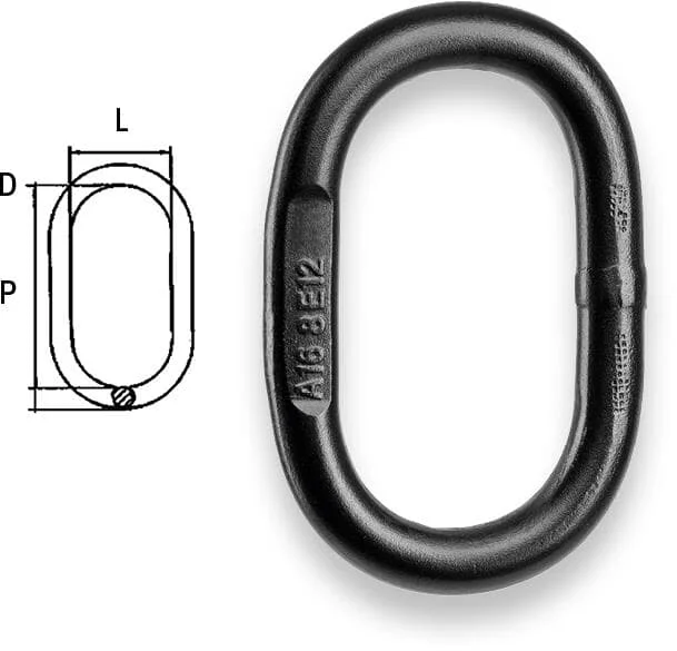 SAFETEX 2,00 t Beschlagteile für Anschlagketten, Aufhängering, 8 mm, BLACKLINE